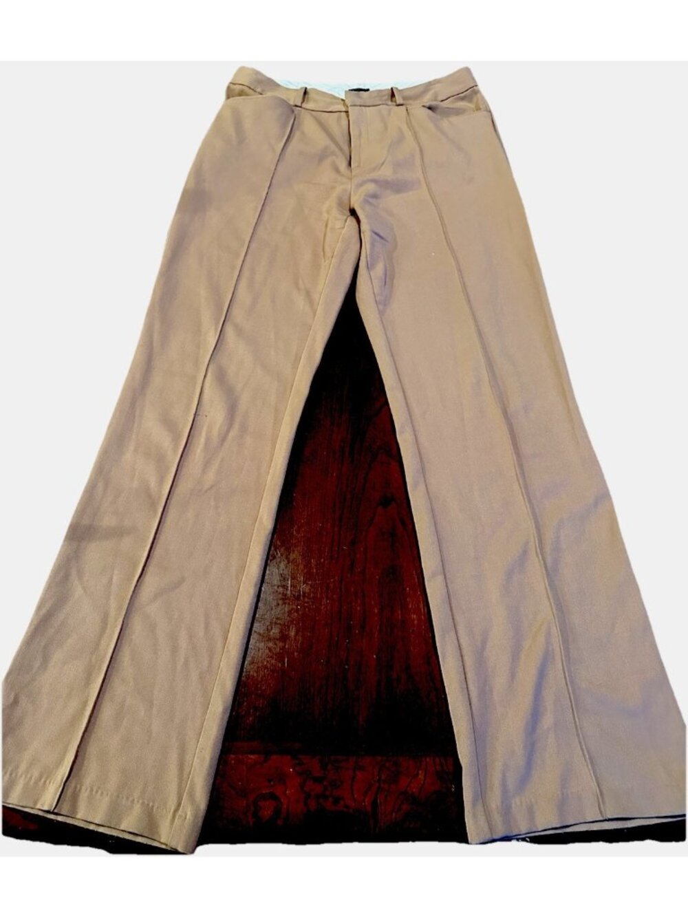 Tangents Womens Size 9/10 Camel Colored Trousers Wide Leg
